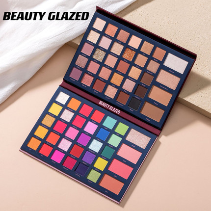 正品】正品beauty glazed68色折叠眼影盘万圣节舞台玩妆COS妆多巴