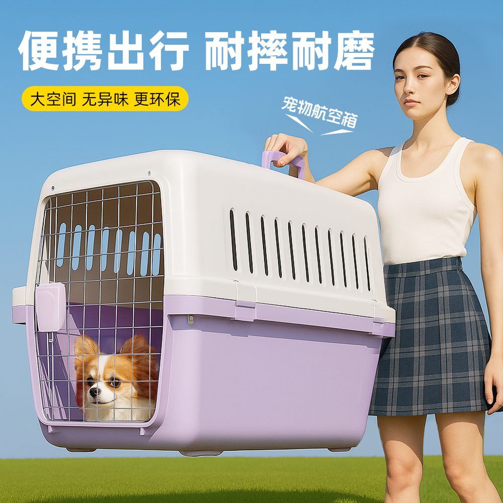 宠物航空箱狗狗托运小型中型大型犬猫笼子便携外出大号车载狗笼子