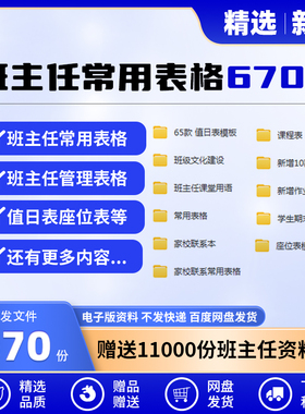 初中高中小学班主任常用表格班级教室座位表值日表班主任管理表格