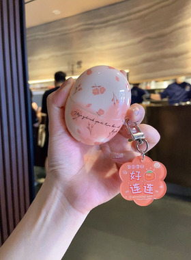 适用华为freebuds5保护套SE3橙色小花freebudspro3耳机壳6i女款freeclip硅胶软4/4e代5i防摔pro4花朵挂件