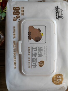 EDI纯水清洁卫生湿巾80片装加厚99%杀菌安全无香精无酒精无荧光剂