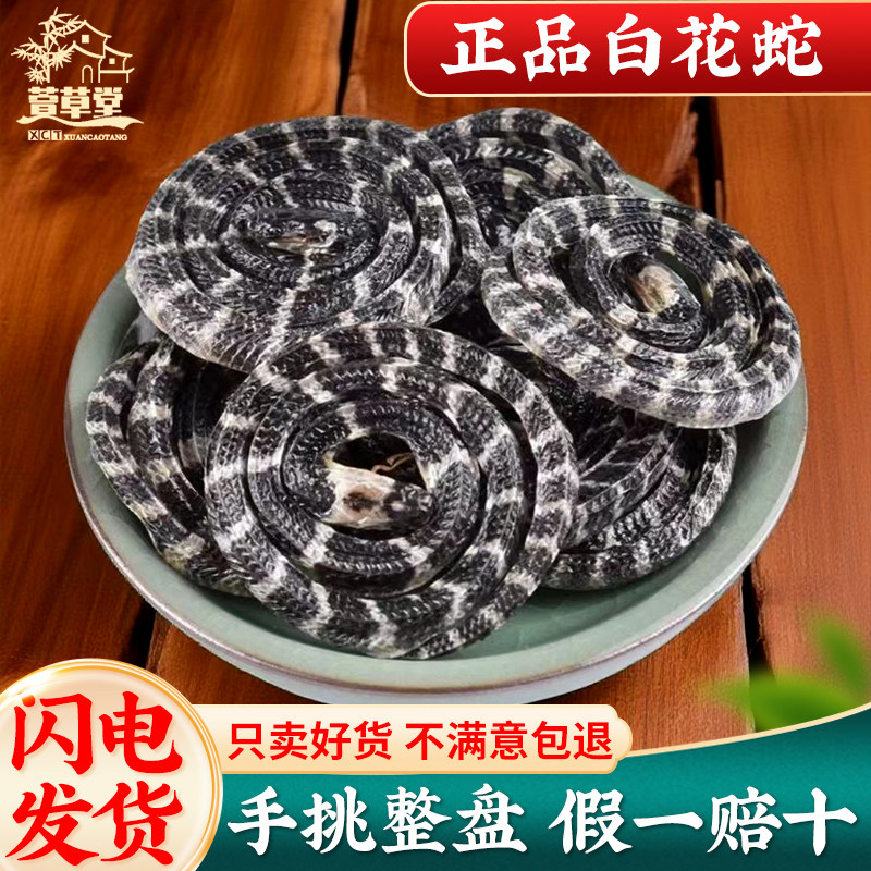 白花蛇中药材金钱白花蛇银环蛇大白花蛇中药小白花蛇泡酒整条包邮
