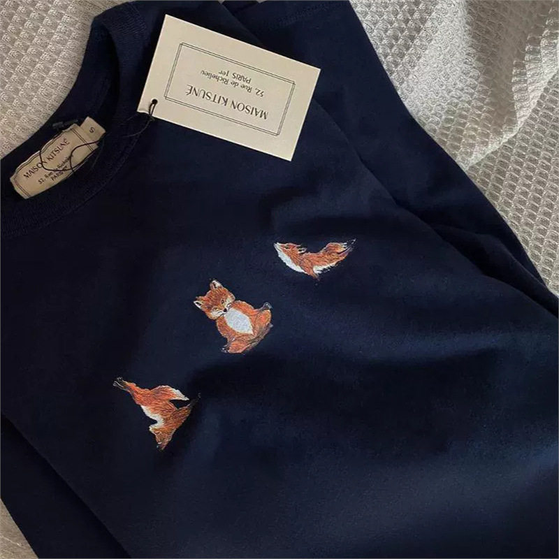 法单m k情侣小众高质量 平价入手 可爱瑜伽小狐狸 短袖T恤