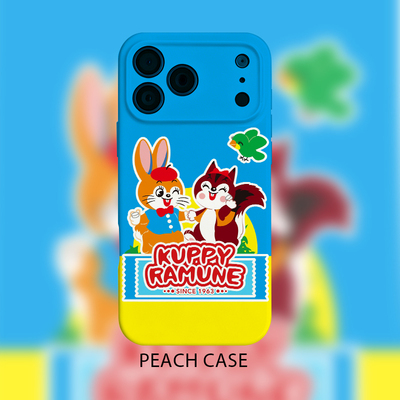 适用昭和小松鼠兔子萌系复古撞色萌系古早IP苹果17promax/16手机壳iPhone151413/12OPPO小米红米vivo一加真我