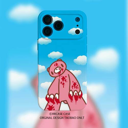 暴力熊亚文化Gloombear趣味可爱适用苹果17promax16手机壳iPhone151413/12华为荣耀OPPO小米红米vivo一加真我