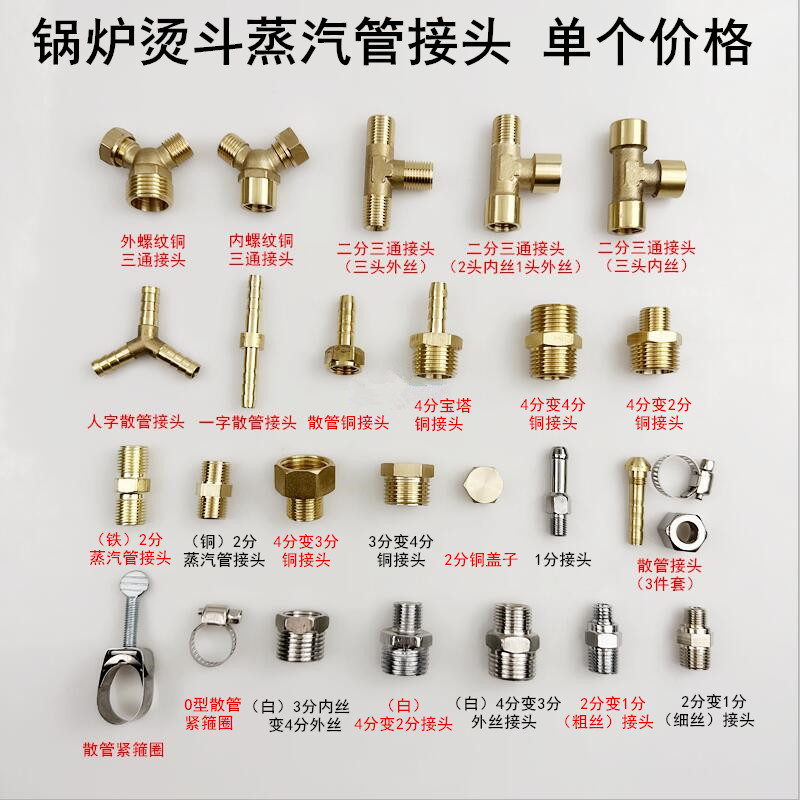 烫斗全铜2分蒸汽管接头阀门转换