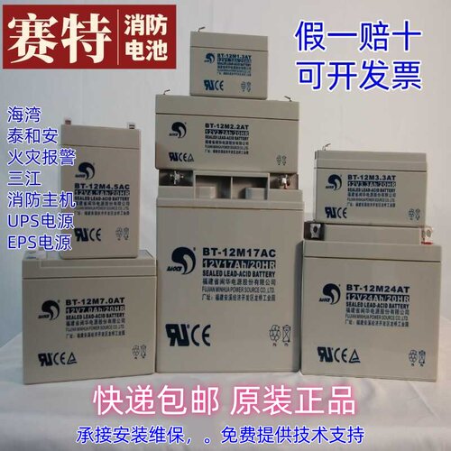 赛特蓄电池BT-12M7.0AT消防EPS