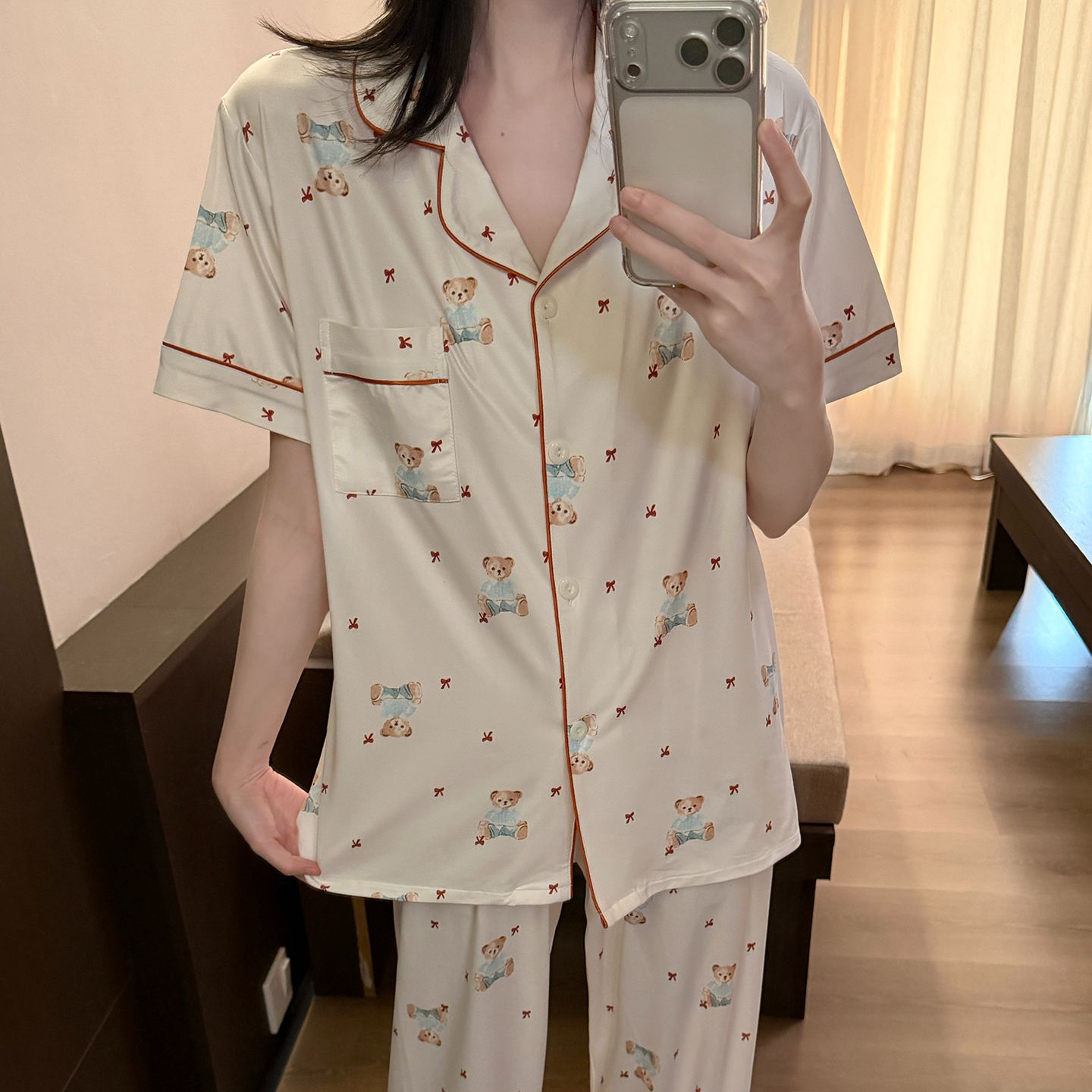 女士睡衣可爱甜妹春夏季家居服