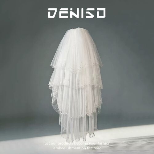 DENISO新款头纱告白登记蓬蓬纱