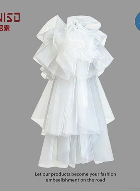 丹尼索求婚头纱白色轻奢高级感