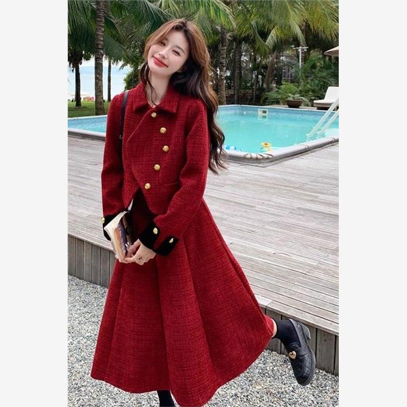 新年香风套装气质冬季202