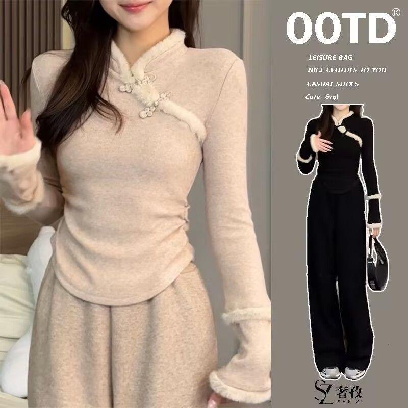 气质高级感黑色大码新中