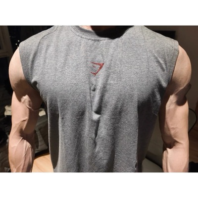 GYMSHARK POWER男士运动健身新款休闲显大舒适棉质无袖背心坎肩