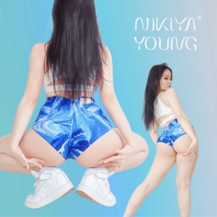 电臀短裤 NIKIYAYOUNG Twerk Pro 蓝色海浪钢管舞