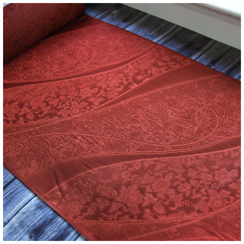 正绢真丝旗袍新中式织花羽尺反物