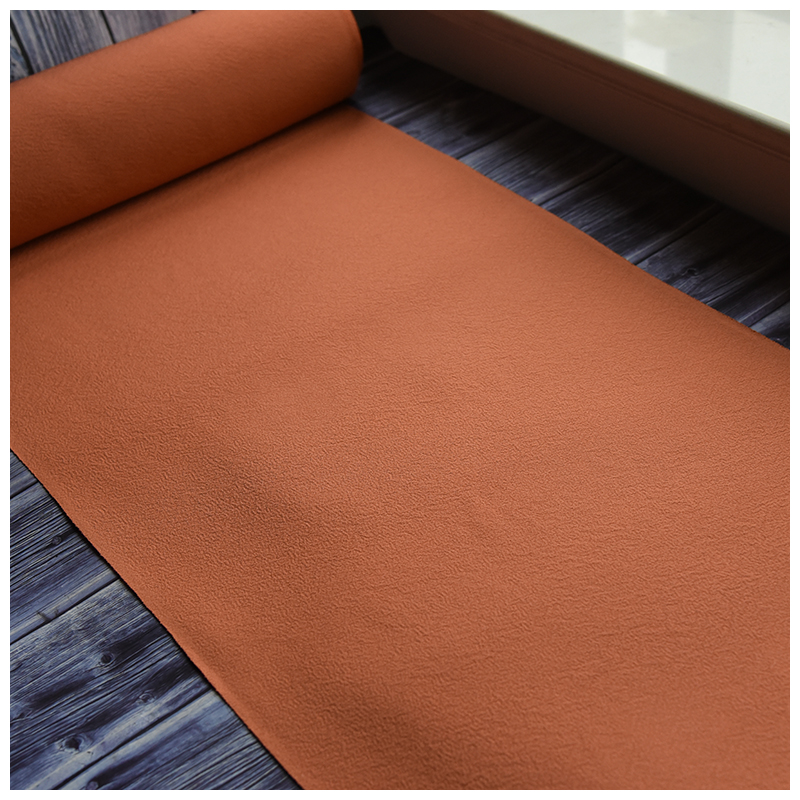 进口中古正绢真丝橘色无地小纹反物布料口金荷包汉服旗袍面料