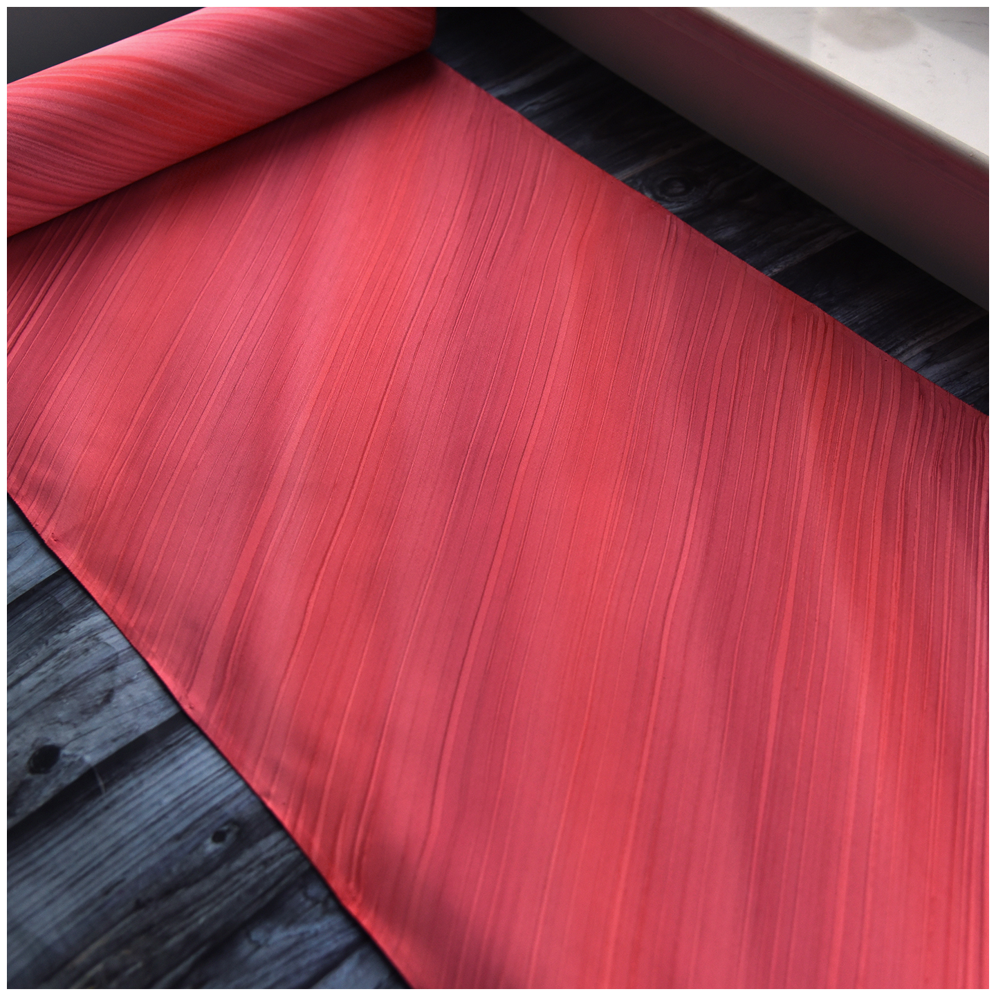 特进口中古正绢真丝深粉斜纹羽尺小纹反物布口金荷包零料旗袍汉服