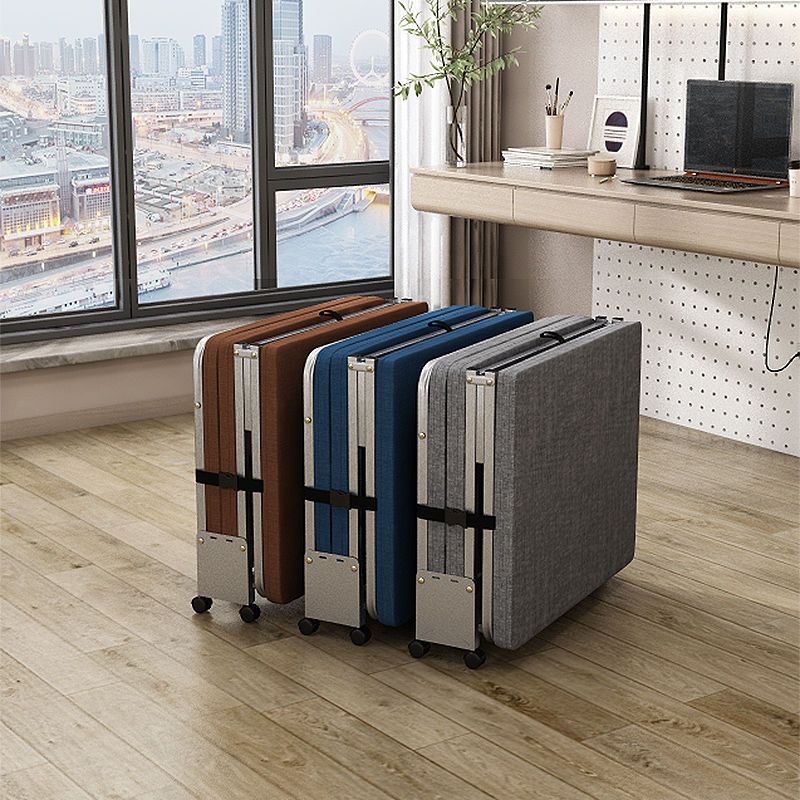 办公室午休三折叠单人加厚折叠床便携耐用陪护加固午休躺椅