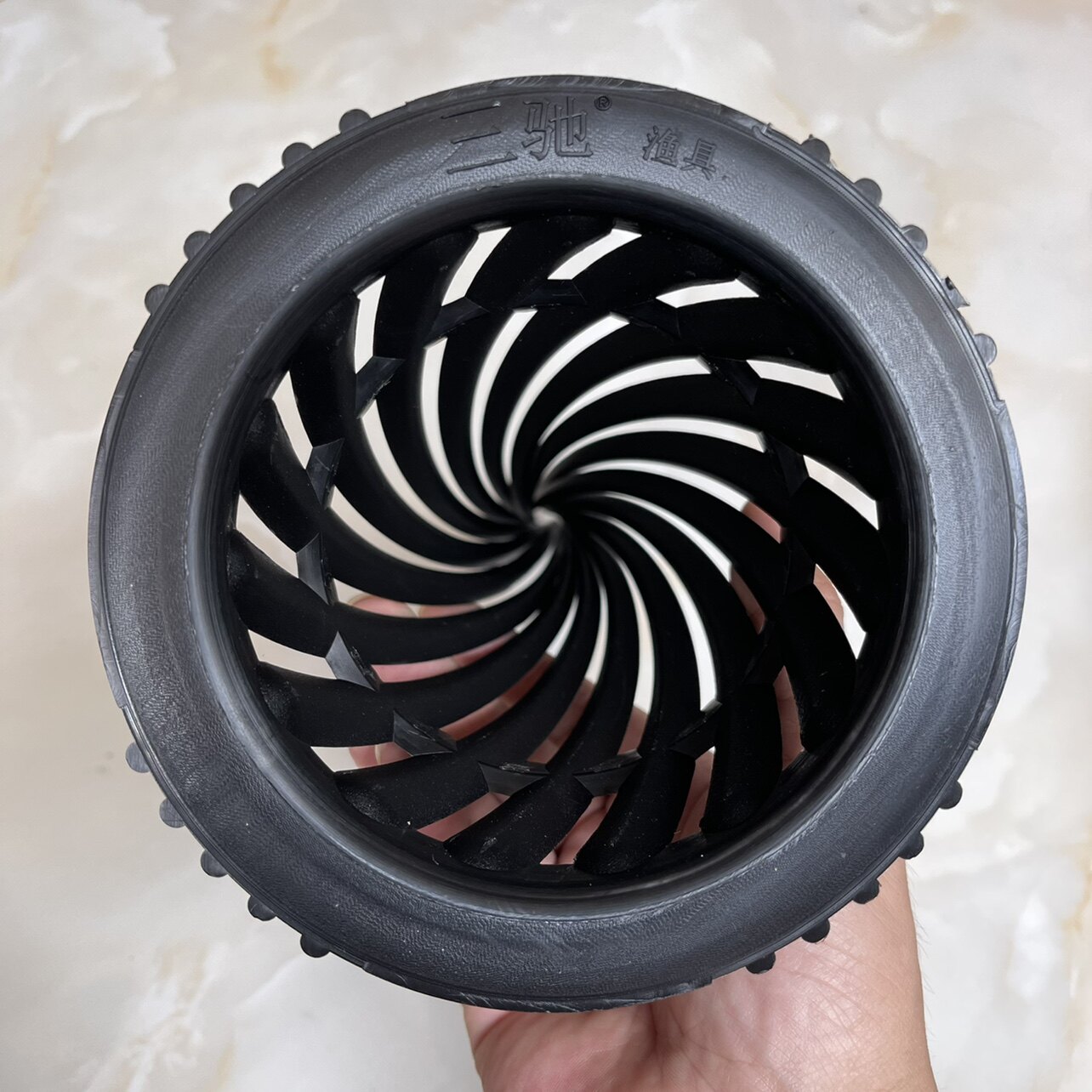 三驰渔具塑料鳗鱼笼大倒须15公分倒刺油追笼盖子