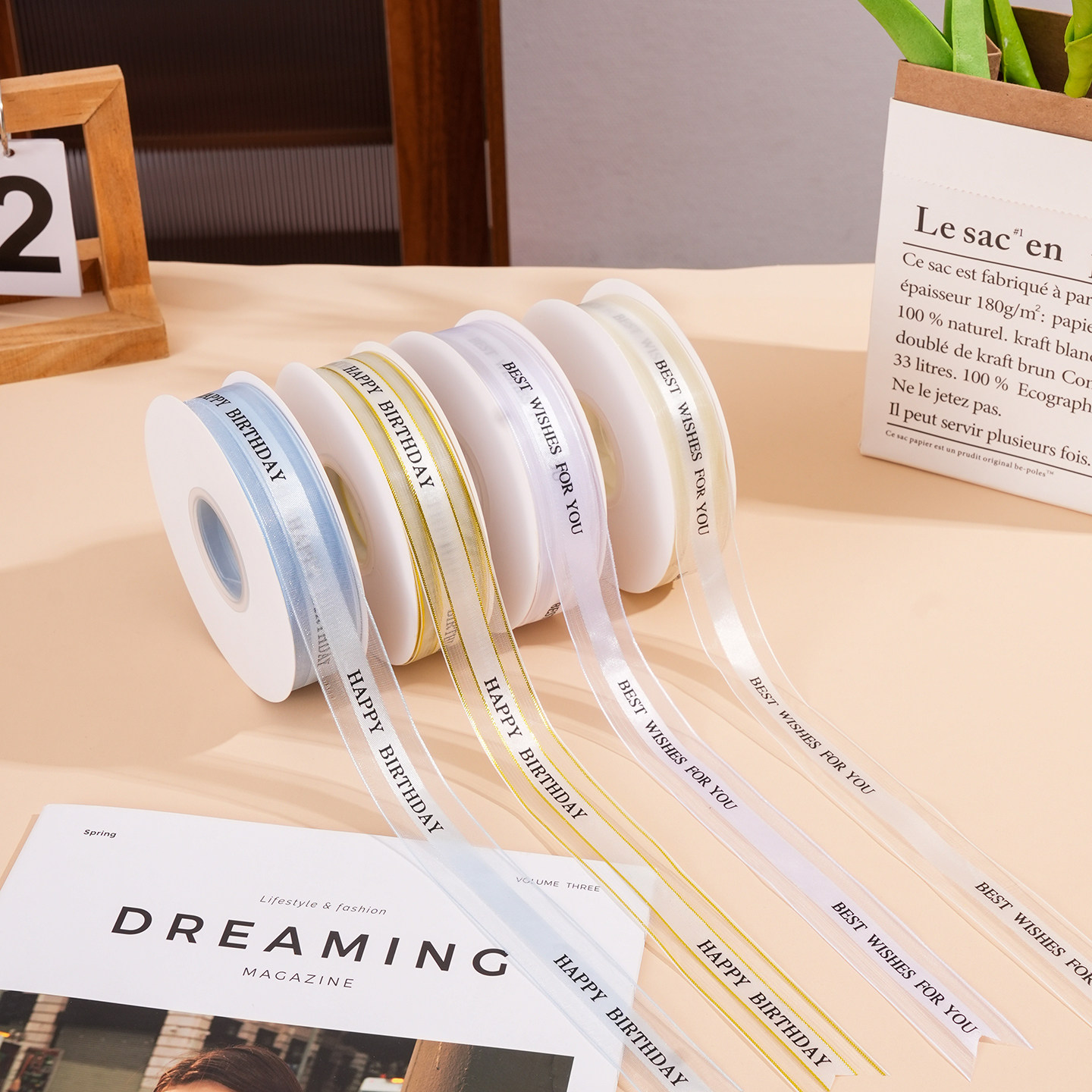 英文雪纱鲜花包装纸花束丝带花艺彩带礼物蛋糕绑带装饰缎带蝴蝶结,居家布艺,丝带/绸带/布带,淘宝优惠券,粉丝福利购,淘宝优惠卷