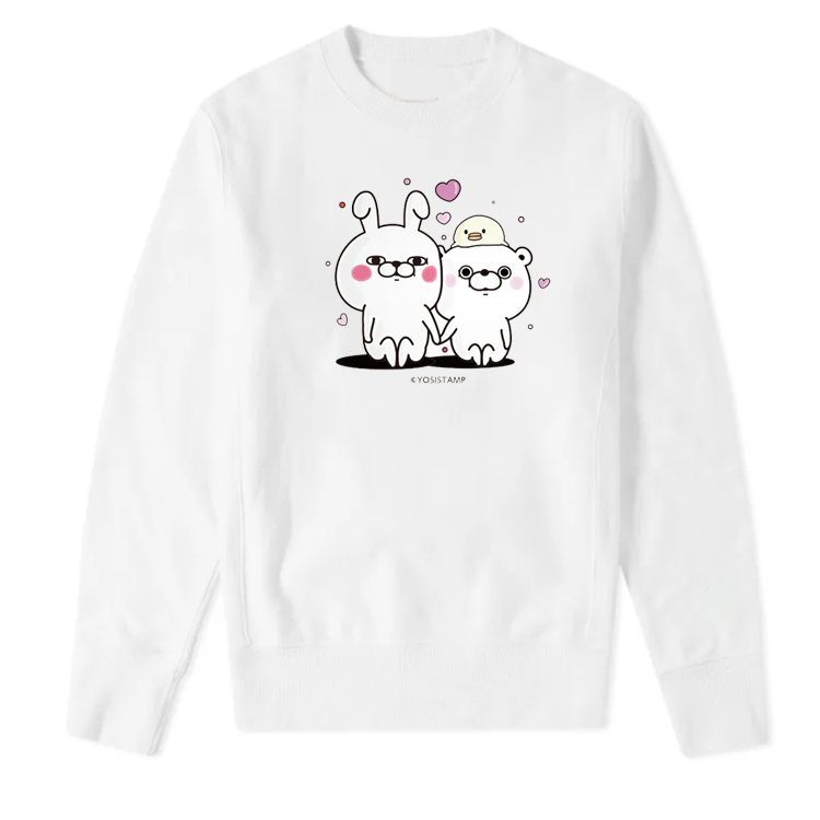 日本动漫YOSISTAMP兔子二次元圆领长袖男女款卫衣