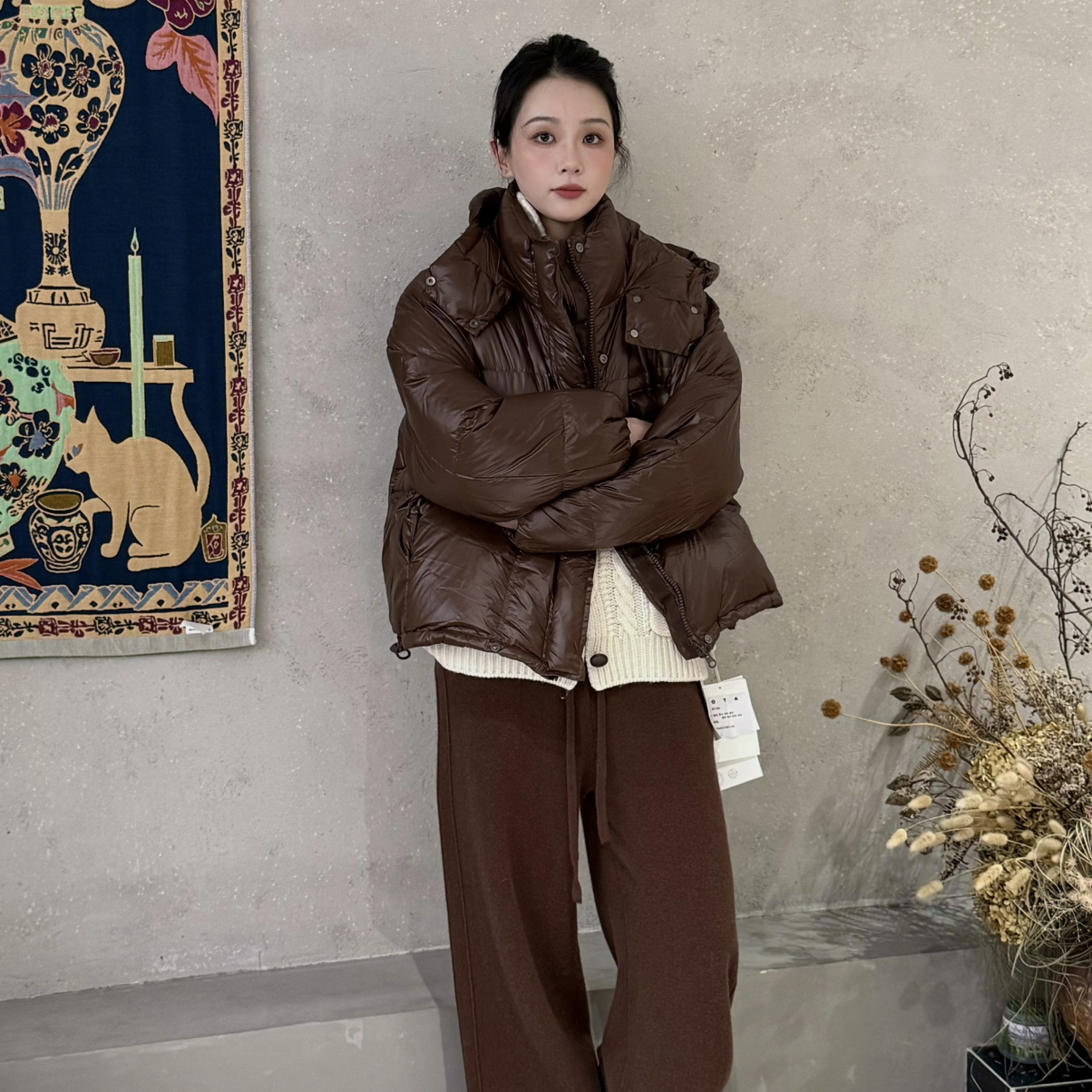 冬上新羽艺知冬蒙口三合一连帽保暖羽绒服外套（含95白鸭绒）