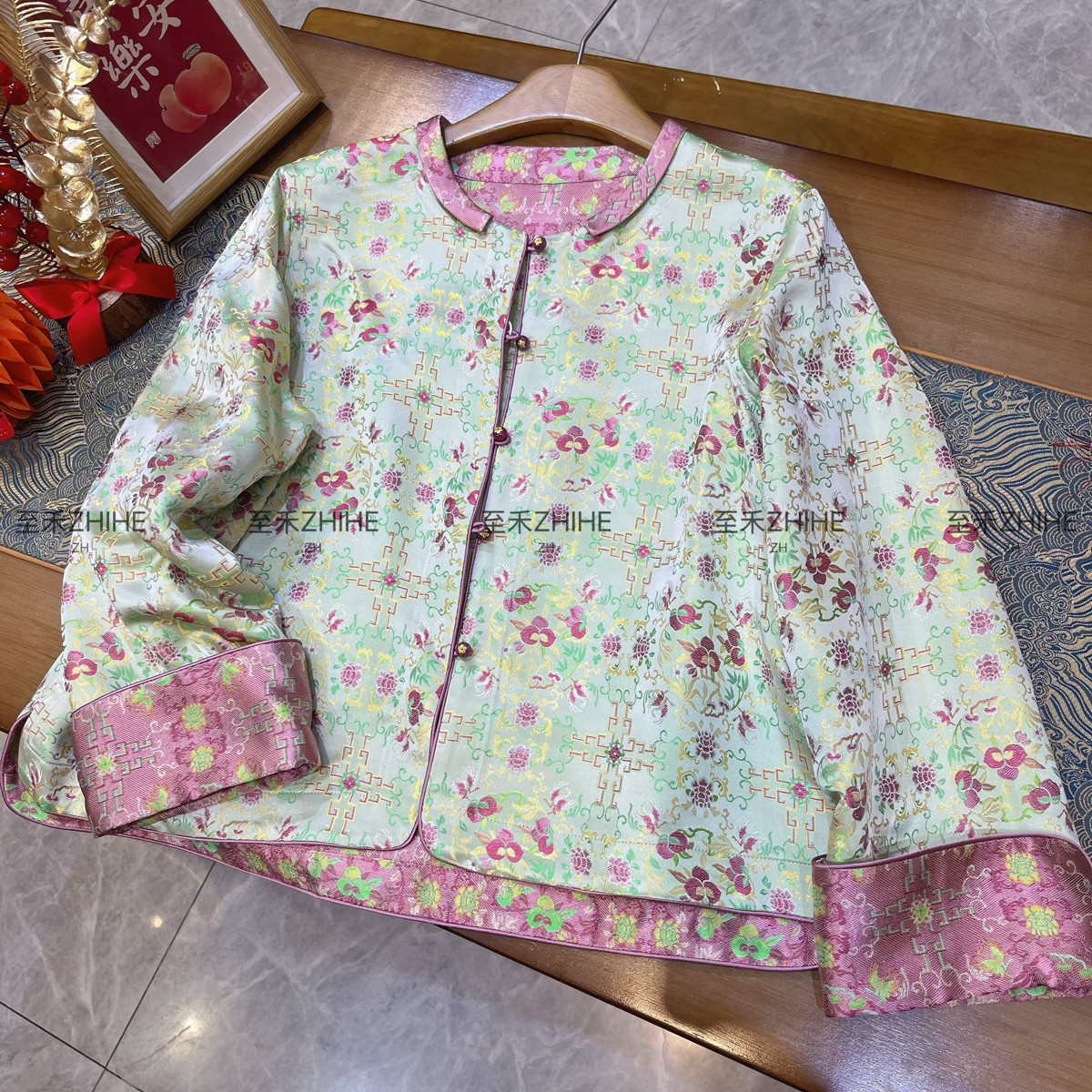 26年早春！极简大牌老钱新中式真丝双面穿短外套（含100%真丝）