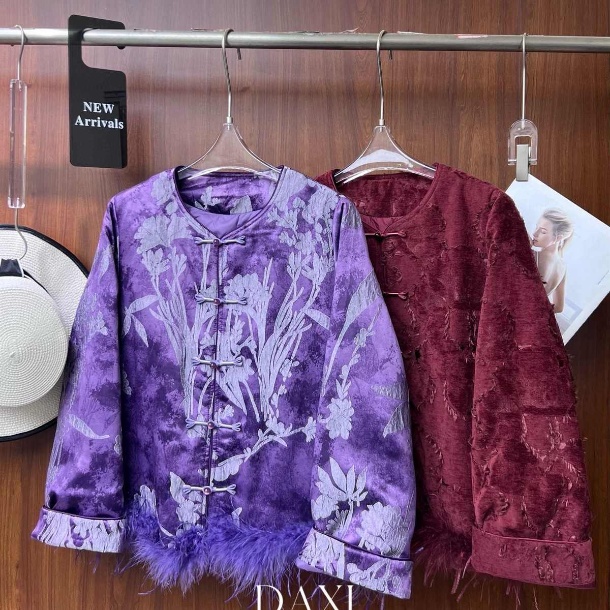 冬上新！时尚洋气鸵鸟毛拼接设计加厚保暖羽绒服外套(配毛边),女装/女士精品,羽绒服,淘宝优惠券,粉丝福利购,淘宝优惠卷