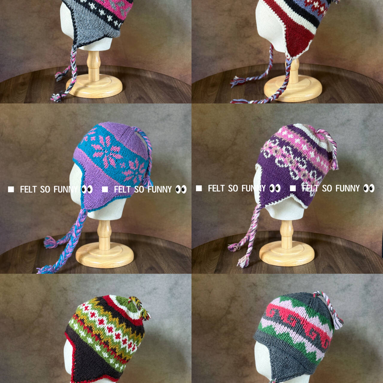 尼泊尔手工纯羊毛线帽 百搭加绒防寒保暖秋冬两股辫子帽子针织帽