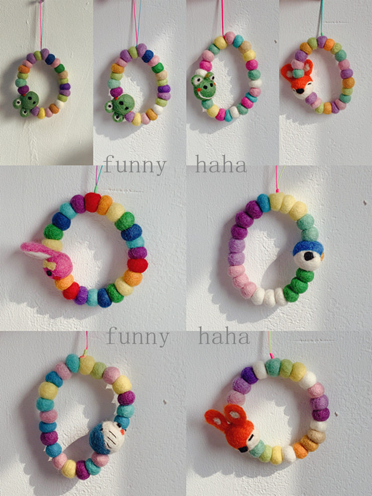 漫游记   手机挂绳短款手腕绳手工彩色羊毛球挂链ins风手机壳吊绳,3C数码配件,手机挂件/手机链,淘宝优惠券,粉丝福利购,淘宝优惠卷