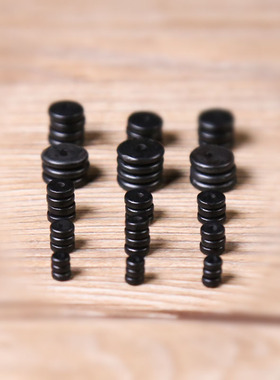 黑檀木隔片5/6/8mmDIY散珠垫片隔珠星月绿松石佛珠手链佛牌配饰