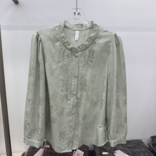 春季 女装 时尚 26A 妈妈装 新款 大码 打底国风显瘦上衣女10 10专柜正品