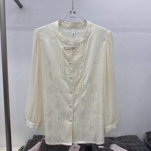 春季 女装 时尚 26A 妈妈装 新款 宽松休闲纯色大码 打底上衣 07专柜正品