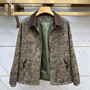 女装 时尚 翻领夹克衫 12专柜正品 妈妈装 秋季 大码 打底短外套女 新款