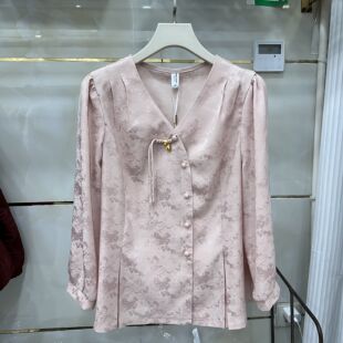 春装 新款 CT2612专柜正品 上衣女 妈妈装 打底衬衫 套头大码 丽诗信LSX