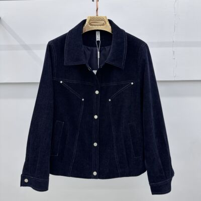 807专柜正品新款春季女装时尚翻领短款大码妈妈装牛仔打底外套07