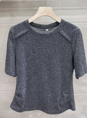 SXMR25-A28专柜正品新款夏季女装时尚圆领短袖套头大码妈妈装上衣