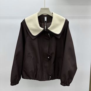 轩妮戈尔2511专柜正品新款春装娃娃领长袖妈妈装休闲夹克衫外套女