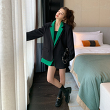 大货已出2023新款撞色拼接假两件西装266-2315-P125K178，女装西装，浙宝266