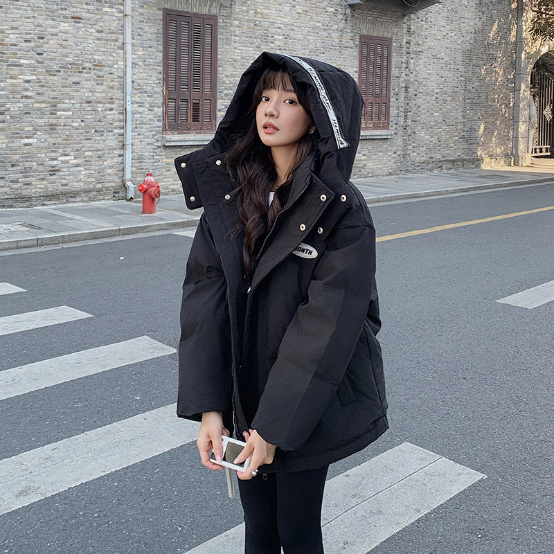 大货已出主推字母织带贴标连帽羽绒服90绒266-2382-P265K39,女装羽绒服,浙宝266