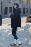 大货已出主推字母织带贴标连帽羽绒服90绒266-2382-P265K39，女装羽绒服，浙宝266