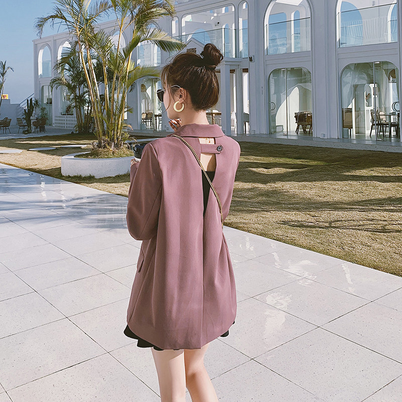 2021新款特色后背镂空两色西装266-6622-P110K168，女装西装，浙宝266