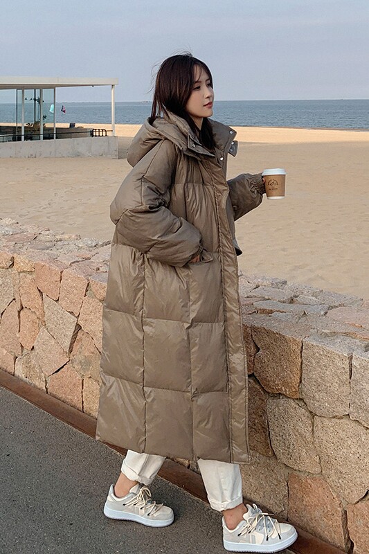 档口现货主推三色连帽长款羽绒服真90绒可266-7711,女装羽绒服,浙宝266