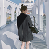 2021新款特色后背拉链两色西装266-6621-P110K168，女装西装，浙宝266