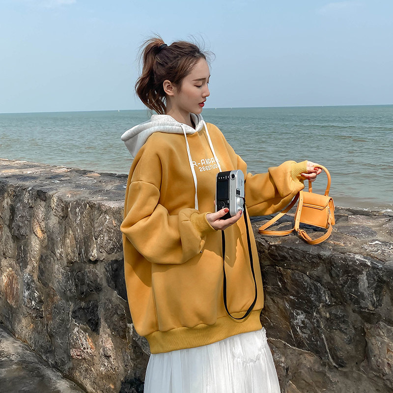 不断货售卖长动销款有利润力荐六色撞色卫衣266-2015-P70控128，女装卫衣/绒衫，浙宝266