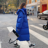 档口现货克莱因蓝两色贴标长款连帽棉衣266-6823-P185K268，女装棉衣/棉服，浙宝266