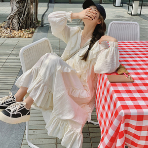 档口现货 网红多木耳边仙女裙266-2223-P115K168图片