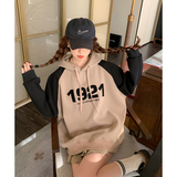 档口现货2023新款撞色拼接印花连帽卫衣266-2318-P95K148，女装卫衣/绒衫，浙宝266