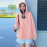 大货已出2023新款两色连帽套头贴标卫衣266-2267，女装卫衣/绒衫，浙宝266