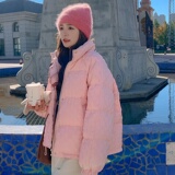 大货已出高性价比浮雕棋盘格羽绒服标90绒266-8833-P195K298，女装羽绒服，浙宝266